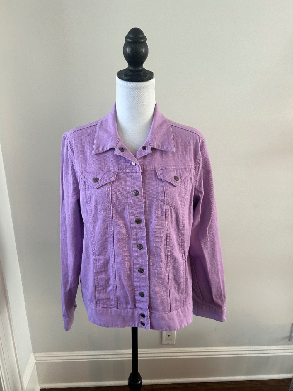 Vintage y2k peck&peck cotton purple denim jacket